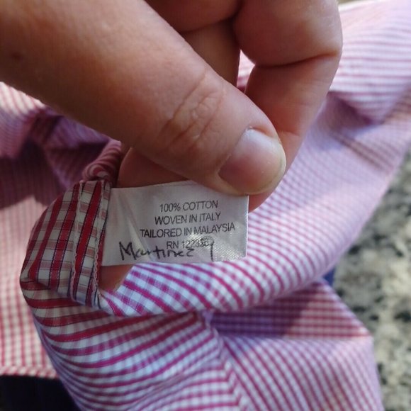 J. HILBURN XL 48in Chest Multi Plaid Button Up Down Shirt Collard Dress Business - Picture 15 of 16